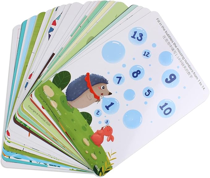 Number Handwriting Training Flash Card, Numbers Flash Cards for Toddlers Aged 3+ PW0229 (Write a Number)