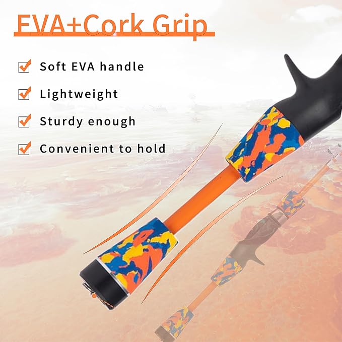 Kids Fishing Pole Kit Set，Portable Telescopic Fishing Rod and Reel Combo Full Kits for Boys, Girls, Beginner, Youth