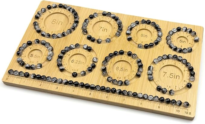 Petoysoso Bead Boards for Jewelry Making, Bamboo Beading Board for Jewelry Bracelet Making, Bracelet Bead Board, Bracelet Bead Board for Bracelet, Jewelry Making Supplies,DIY Bead Tray Bracelet Tray