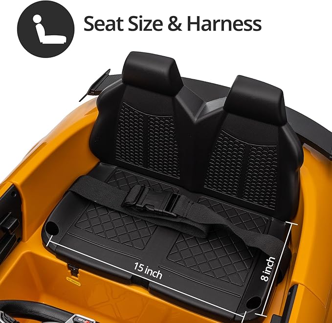 Kids Electric Car, Licensed Audi 6V Kids Ride on Toy Car for Toddlers with Remote - Yellow