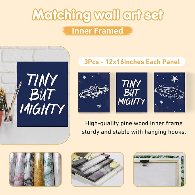 Personalized Crib Bedding Set, 5 Pcs Custom Nursery Bedding Sets with Name, Infant Bedding Set for Baby Boys, Blue Astronaut Double Layer Baby Crib Set, Babies Toddlers Kids Customized Gifts