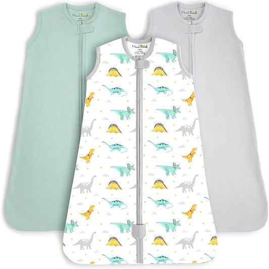 Mama Cheetah Baby Sleep Sack 0.5 TOG, Organic Cotton Baby Wearable Blanket with Two-Way Zipper, Swaddle Transition Baby Sleeping Bag for Newborn Infant Toddler Boy Girl, 18-24 Months