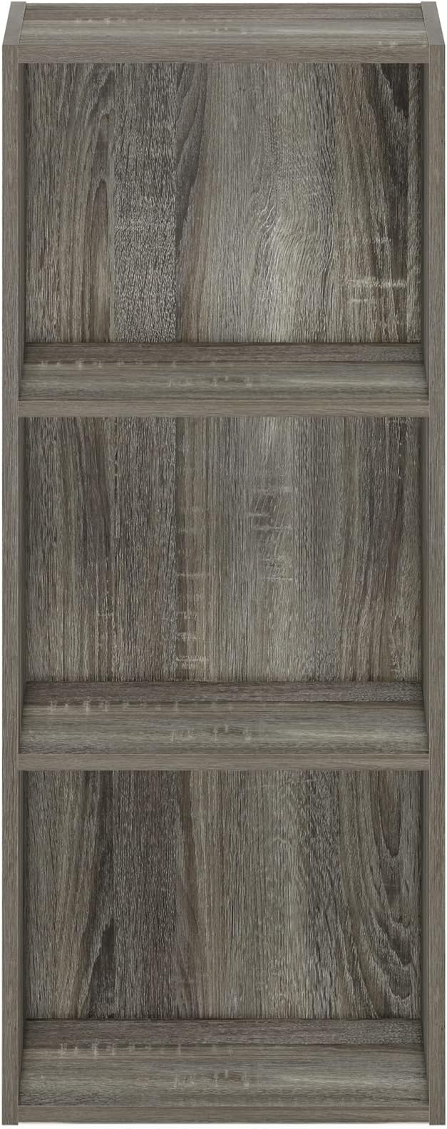 Furinno Luder Bookcase / Book / Storage , 3-Tier, Frenck Oak