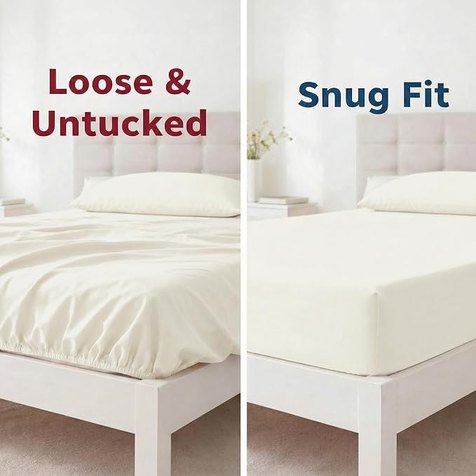 Stretchy Twin Fitted Sheet for 4 Inch Low Profile Mattress - Image 3