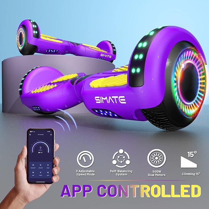Scooter, Bluetooth & Corlorful LED Lights, Gifts for Kids & Adults & Girls & Boys, for All Ages
