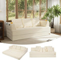 COMAX Futon Sofa Bed Queen, 4 in 1 Folding Boneless Sleeper Corduroy Couch by COMAX