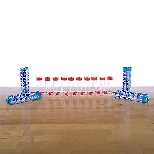 Steve Spangler Science Geyser Tube Experiment, Chemical Reactions Science Experiments for Kids, Amazing Geysers with Soda & Mentos Candy, School, Camp, Homeschool Science Kits, Incl: 1 Tube