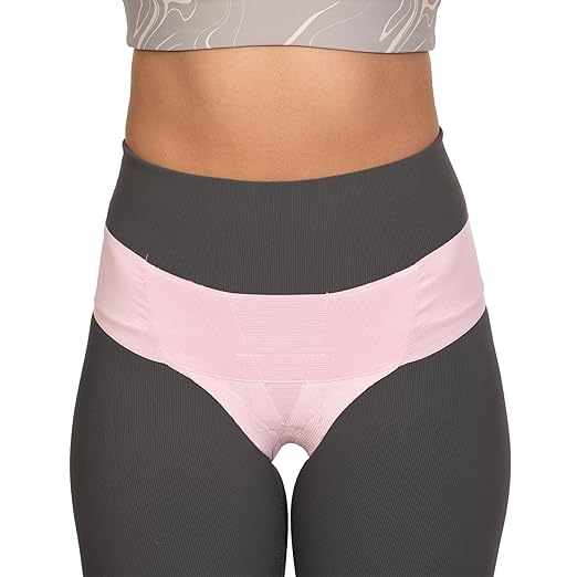 Women’s Pelvic Uterus Support Belt ― Girdle for Prolapsed or Dropped Bladder | Vulvar Varicosities | Postpartum Recovery | Symphysis Pubis | Dysfunction Pain Relief - Low Waist (Pink -