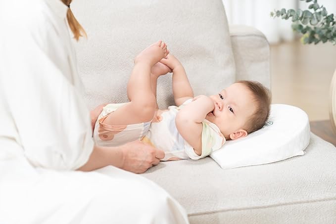 Baby Wedge Pillow for Newborn, Incline, Waterproof, Pregnancy Wedge, Premium Foam with Removable Cover, 15 x 12 x 2.6 inches