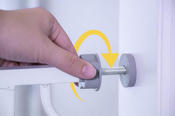 Regalo 38.5-Inch Extra Wide Baby Gate – Pressure Mount Baby and Pet Safety Gate for Bottom of Stairs & Doorways – Tested and Trusted, American Designed, American Owned