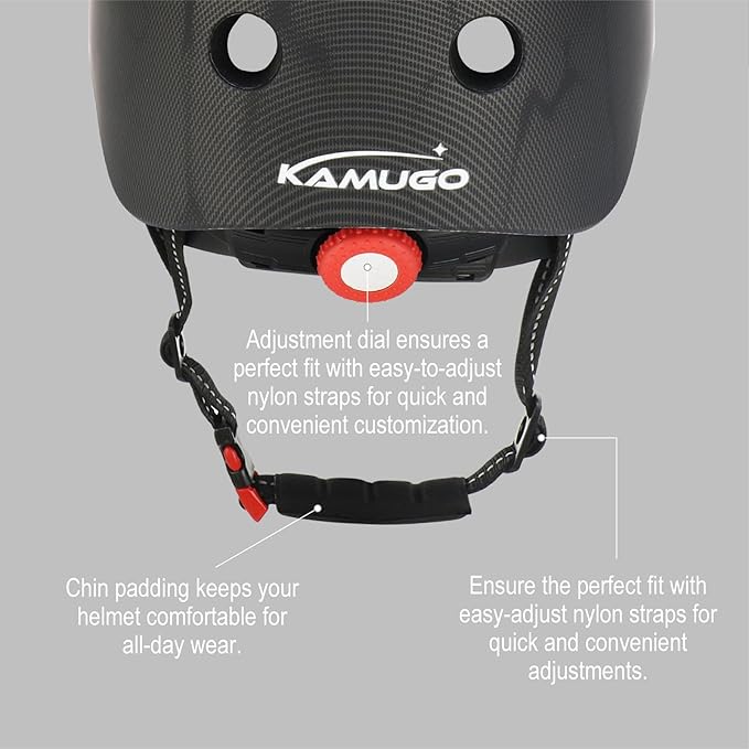 KAMUGO Kids Bike Helmet Set, Toddler Helmet for Ages 2-8 Boys Girls with Sports Protective Gear Set Knee Elbow Wrist Pads for Skateboard Cycling Scooter Rollerblading