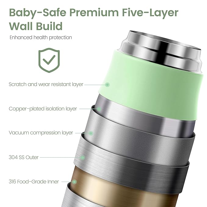 Portable Bottle Warmer for Travel, 3Min Fast Heating Bottle Warmer for Breastmilk & Water, 12 Oz Milk Warmer with Precise Temp Control and 9000mAh Long-Lasting Battery for Travel, Car, Outdoor