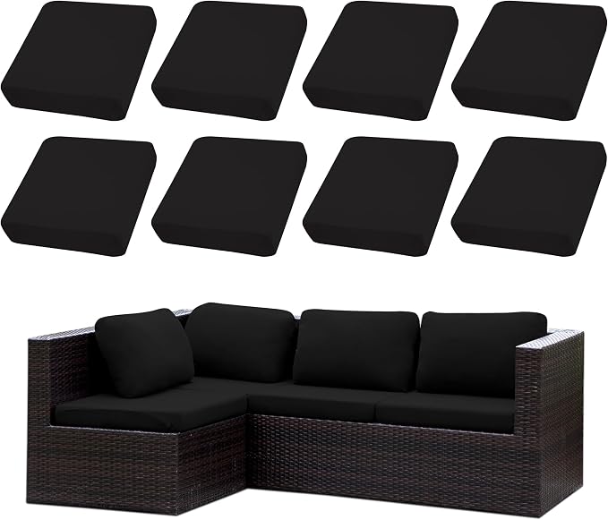 Outdoor Cushion Covers Set, Replacement by SUKAIKEQA