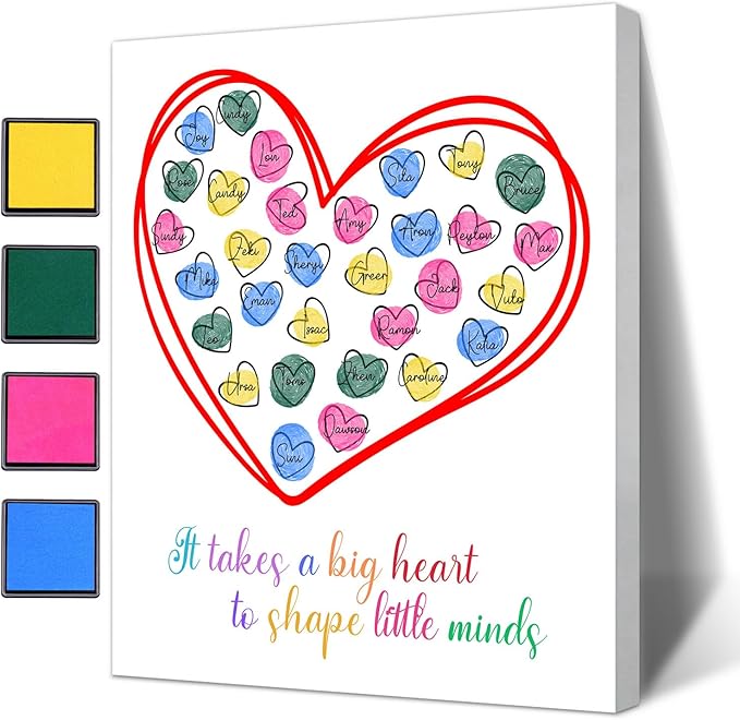 SHLINCO Teacher'S Day Gift For Female Teachers, Graduation Souvenirs, Student Fingerprint Creative Ornaments, Suitable For Desktop Decoration