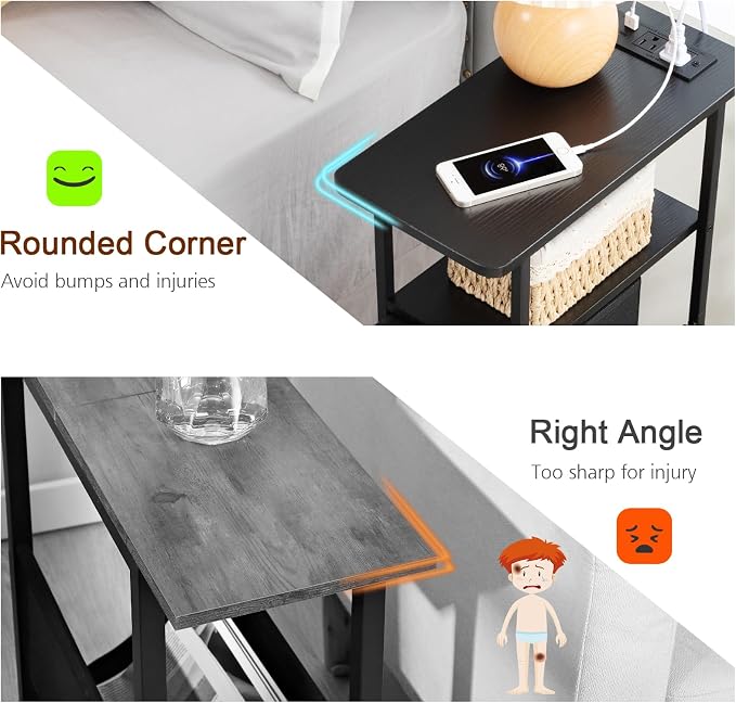 LOAKEKEL Narrow Nightstand - Image 8