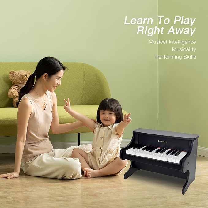MUSICUBE Kids Piano Keyboard 25 Keys Digital Piano for 3-7 Years Old Beginner Girls Boys First Mini Piano Toys Educational Musical Instrument Gift Choice (Range: C4-C6)