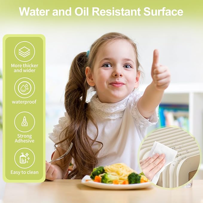 Baby Proofing Wall Corner Protector,Edge Guard Corner Protector,6.56ft Thinken Soft Corner Protectors Pre-Taped Soft Rubber Foam Edge Cushion for Furniture (Brown, 6.56Ft x 11.8" W x 0.47" Th)