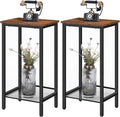 HOOBRO Tall Side Tables, Industrial End Telephone Tables by HOOBRO