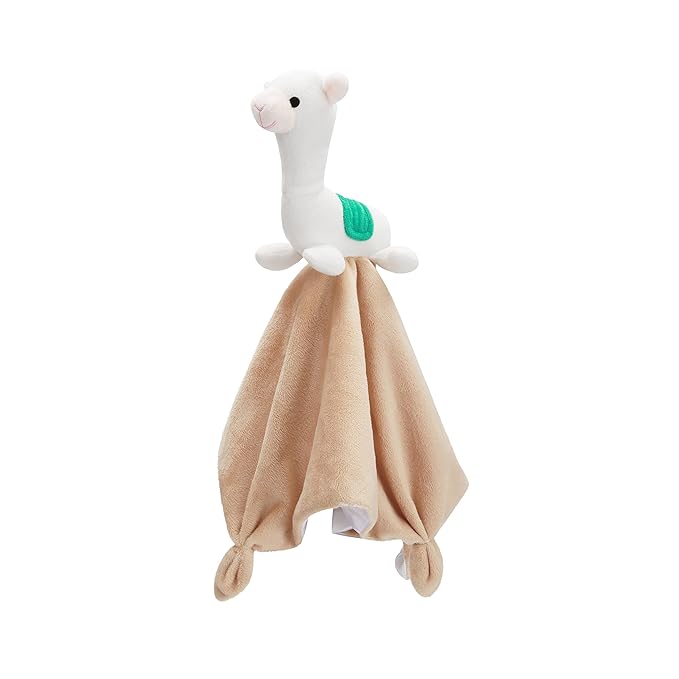 Pro Goleem Llama Security Blanket Soft Loveys for Babies for Boys and Girls Newborn Lovie Infant Blankie Llama Baby Stuff Baby Snuggle Toy Stuffed Animal Baby Gifts 14 Inch