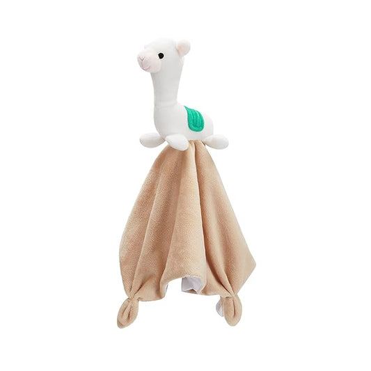 Pro Goleem Llama Security Blanket Soft Loveys for Babies for Boys and Girls Newborn Lovie Infant Blankie Llama Baby Stuff Baby Snuggle Toy Stuffed Animal Baby Gifts 14 Inch