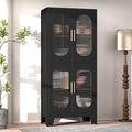 GAIOUS Black Kitchen Pantry Cabinet, Pantry Storage Cabinet by GAIOUS