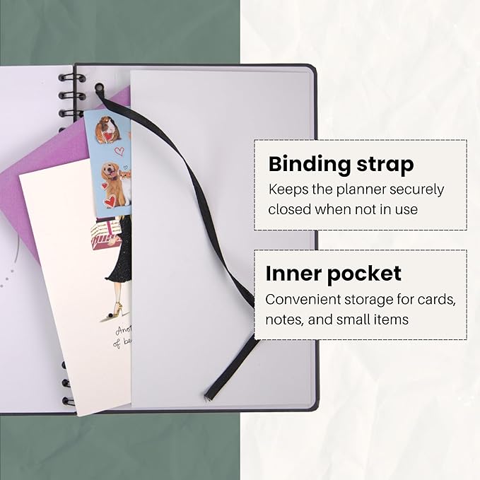 Undated Monthly Planner - 18 Month Calendar Planner Book for School, Office and Home - Hardcover Blank Planners for Goals, Tasks and Dates - B5(6.9" x 9.8") Green