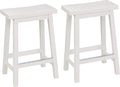 Amazon Basics Solid Wood Saddle-Seat Counter Height Bar Stools by AmazonBasics