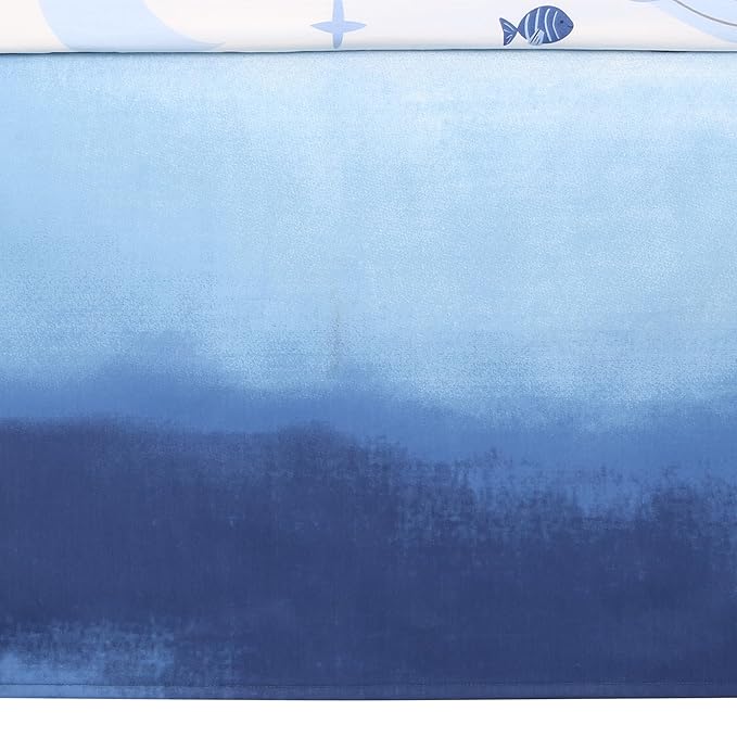 Lambs & Ivy Bubbles & Squirt 3-Piece Whale/Ocean Aquatic Baby Crib Bedding Set