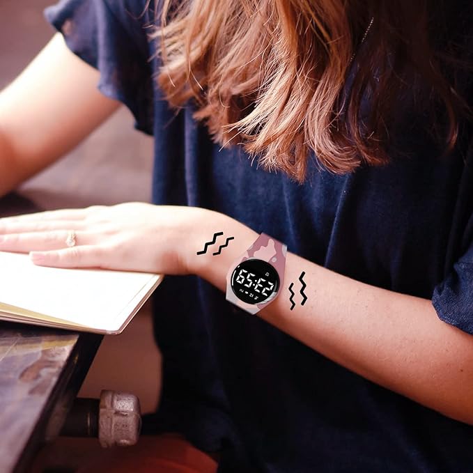 Kids Watches for Girls Boys Digital Sport Watch with Step Counter Pedometer Vibration Alarm Clock, No App Waterproof Fitness Tracker Kids Watch Boys Girls Teens Students Ages 5-16