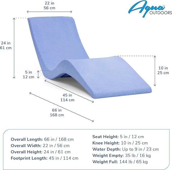 Aqua Outdoors- in-Pool Chaise Lounger - Image 3