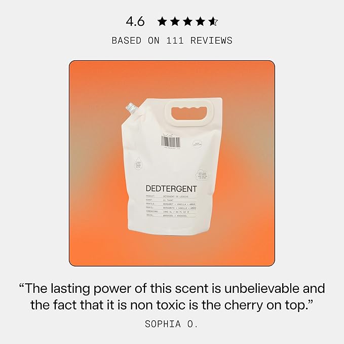 DedCool Liquid Laundry Dedtergent | 01 Taunt | Luxurious Long-Lasting Signature Scent Detergent | Effective Stain Removal | Infused with Natural Essential Oils | Non-Toxic | 120 Washes | 64 fl oz