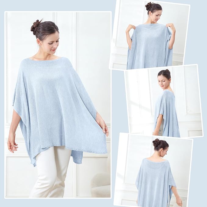 Nursing Cover for Breastfeeding – Privacy Breast Feeding Covers for Women – Soft Lyocell Fabric, Lightweight & Breathable – Multi-Use Scarf, Shawl, Baby Blanket – One Size – with Laundry Bag