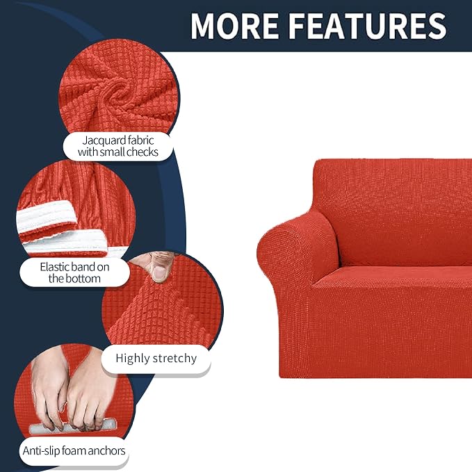 Cupuamon 2026 New Stretch Chair Sofa Slipcovers Couch Cover - Image 4