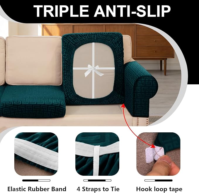 UNBBRRL Stretch Couch Backrest Cushion Cover - Image 3
