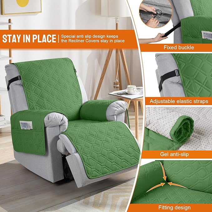 VANSOFY 100% Waterproof Recliner Chair Covers, Recliner Cover Non-Slip Dog - Image 3
