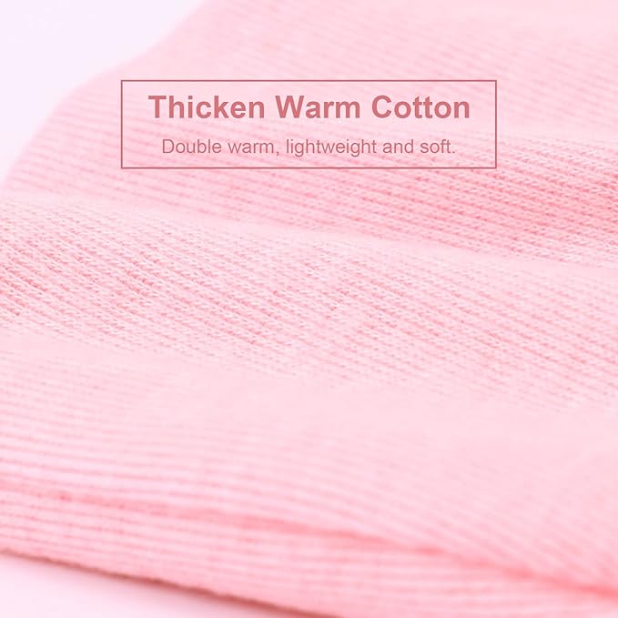 BQUBO Newborn Baby Hats Mittens Set Hospital Hat Beanie Infant Bow Hats Baby Gloves No Scratch Mittens for 0-6 Months