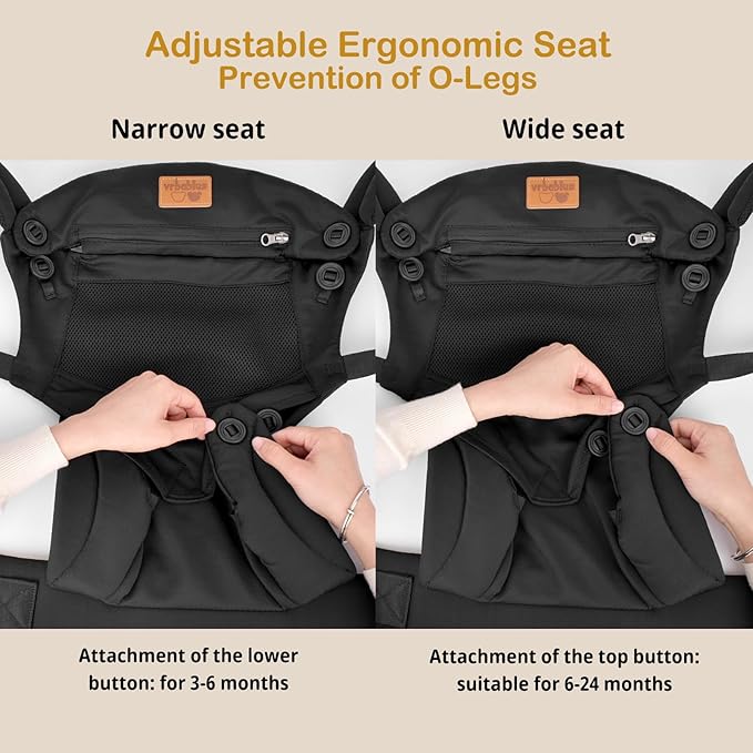 New Upgrade Ergonomic Baby Carrier Newborn Toddler Wrap Carrier,Hands Free Baby Sitting Sling,Breathable,Perfect for Infants/Chest Sling for Babies Shower Gift (Ink-Black, Upgrade-with Belt)