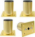 Set of 4 Aluminum Alloy Furniture Legs 2.36 Inch Height, 1.5 Inch Diameter by Kyuionty