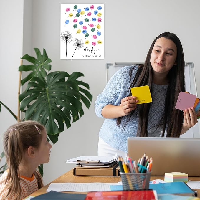 Thank You Gift For Teachers, For Female Teachers, Creative Fingerprint Art Decoration, Thank You Gift For Kindergarten, Elementary School And Junior High School, Suitable For Desktop Ornaments