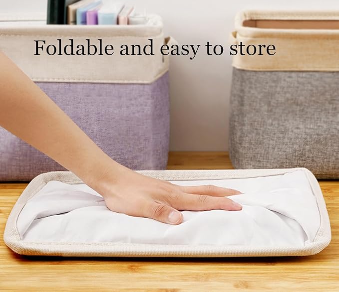 Personalized storage boxes for children Customize the name and icon, A foldable storage box bins for children's clothes, toys, books, etc Storage baskets suitable for both boys and girls (Purple)