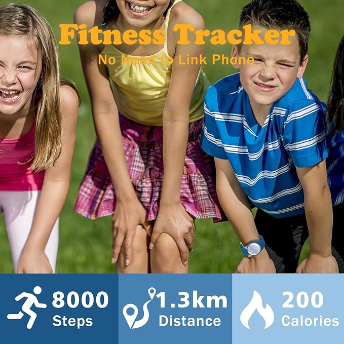 Kids Watches for Girls Boys Digital Sport Watch with Step Counter Pedometer Vibration Alarm Clock, No App Waterproof Fitness Tracker Kids Watch Boys Girls Teens Students Ages 5-16