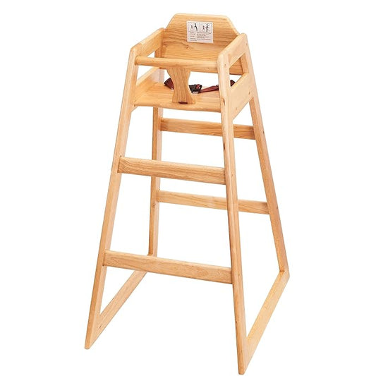 Seating Ready-to-Assemble Restaurant Wood Bar Height High Chair, Baby Highchairs, Durable Dining Feeding Chair with Steps, High Chairs for Babies and Toddlers, Number 04