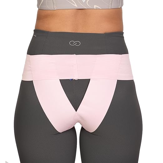 Women’s Pelvic Uterus Support Belt ― Girdle for Prolapsed or Dropped Bladder | Vulvar Varicosities | Postpartum Recovery | Symphysis Pubis | Dysfunction Pain Relief - Low Waist (Pink -