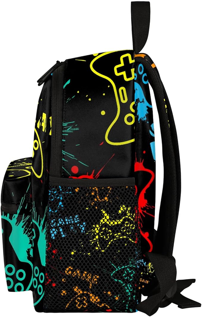 Toddler Backpack for Boys Girls - 12 Inch Video Game Kids Backpacks Preschool Kindergarten Back Pack Lightweight Waterproof Schoolbag Book Bag for School