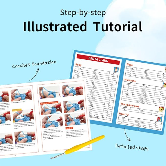 Utook Crochet Kit for Beginners, Crochet Vegetable Kit,Beginner Crochet Kit for Adults and Children, with Instructional Videos and Paper Tutorials, Handmade Crafts, Holiday Gifts (Koala)