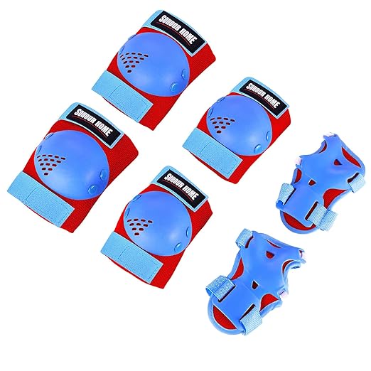 Youth/Kids Knee Pads Elbow Pads Wrist Guards Protective Gear Set for 3-15 Years Child Roller Skates, Skateboard, Cycling, Inline Skating, BMX Bike, Balance Bike Scooter Riding and Other Outdoor Sports