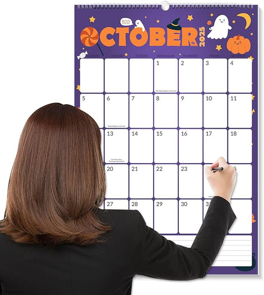 SUNEE Wall Calendar 2025-2026 Large 22.75"x15.5", 21 Month Calendar from October 2025 to June 2027, Vertical Extra Large Monthly Calendar 2026 for Wall, Cute