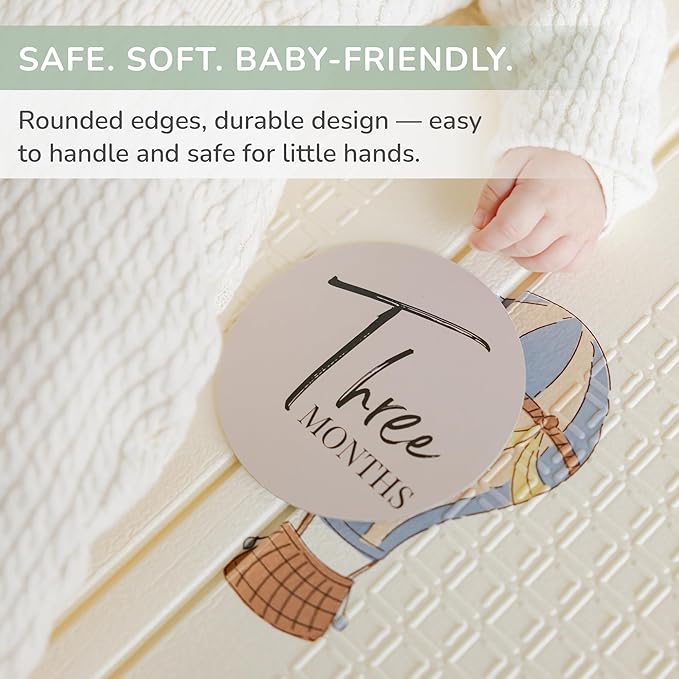 Tiny Trees® Baby Monthly Milestones, Monthly Milestone Signs, Baby Announcement, Baby Age Milestone Keepsakes and Photo Props