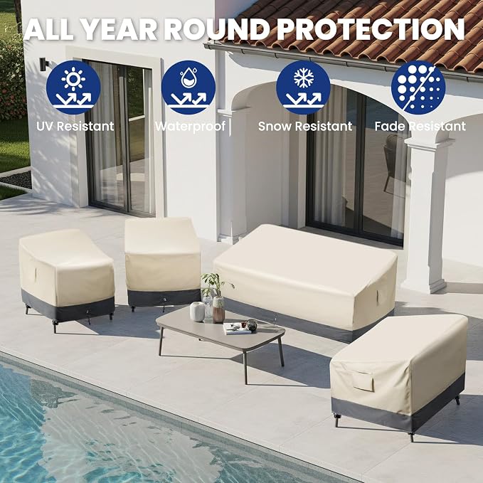 Extra Heavy Duty 2 Seater Outdoor Sofa Cover Waterproof - Image 7