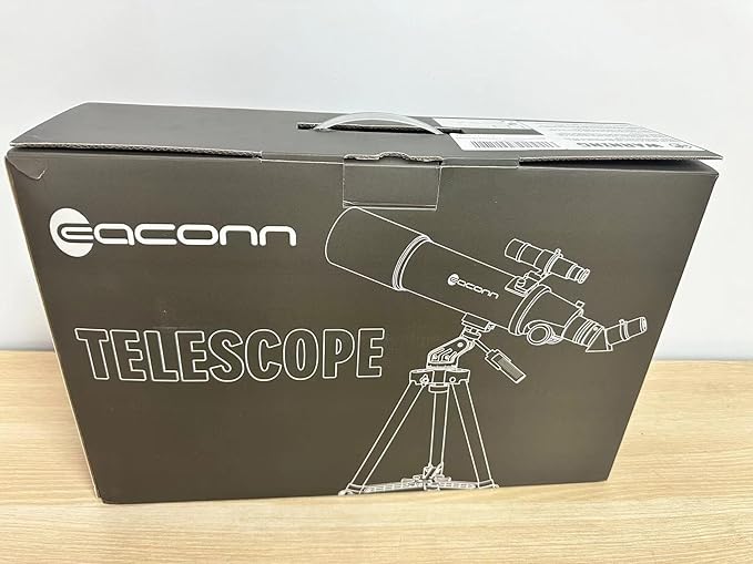 Telescopes for Adults Astronomy, 80mm Aperture 600mm Refractor Telescope for Kids & Beginners, Compact and Portable Travel Telescopio with Backpack